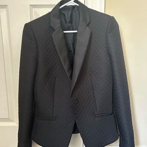 Black blazer with pattern